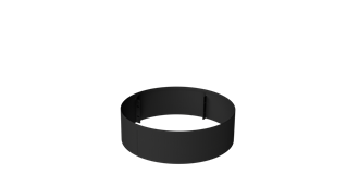 Pre-curved Ring 240mm - diameter 800mm - Powder Coat Black