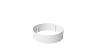 Pre-curved Ring 240mm - diameter 800mm - Powder Coat White