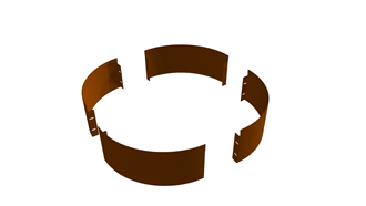 Pre-curved Ring 240mm - diameter 800mm