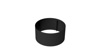 Pre-curved Ring 400mm - diameter 800mm - Powder Coat Black