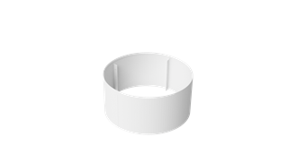 Pre-curved Ring 400mm - diameter 800mm - Powder Coat White
