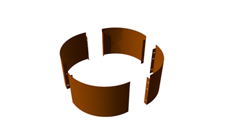 Pre-curved Ring 400mm - diameter 800mm