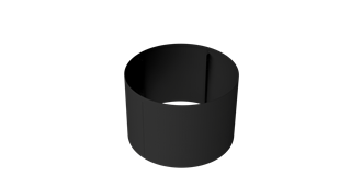 Pre-curved Ring 560mm - diameter 800mm - Powder Coat Black