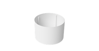 Pre-curved Ring 560mm - diameter 800mm - Powder Coat White